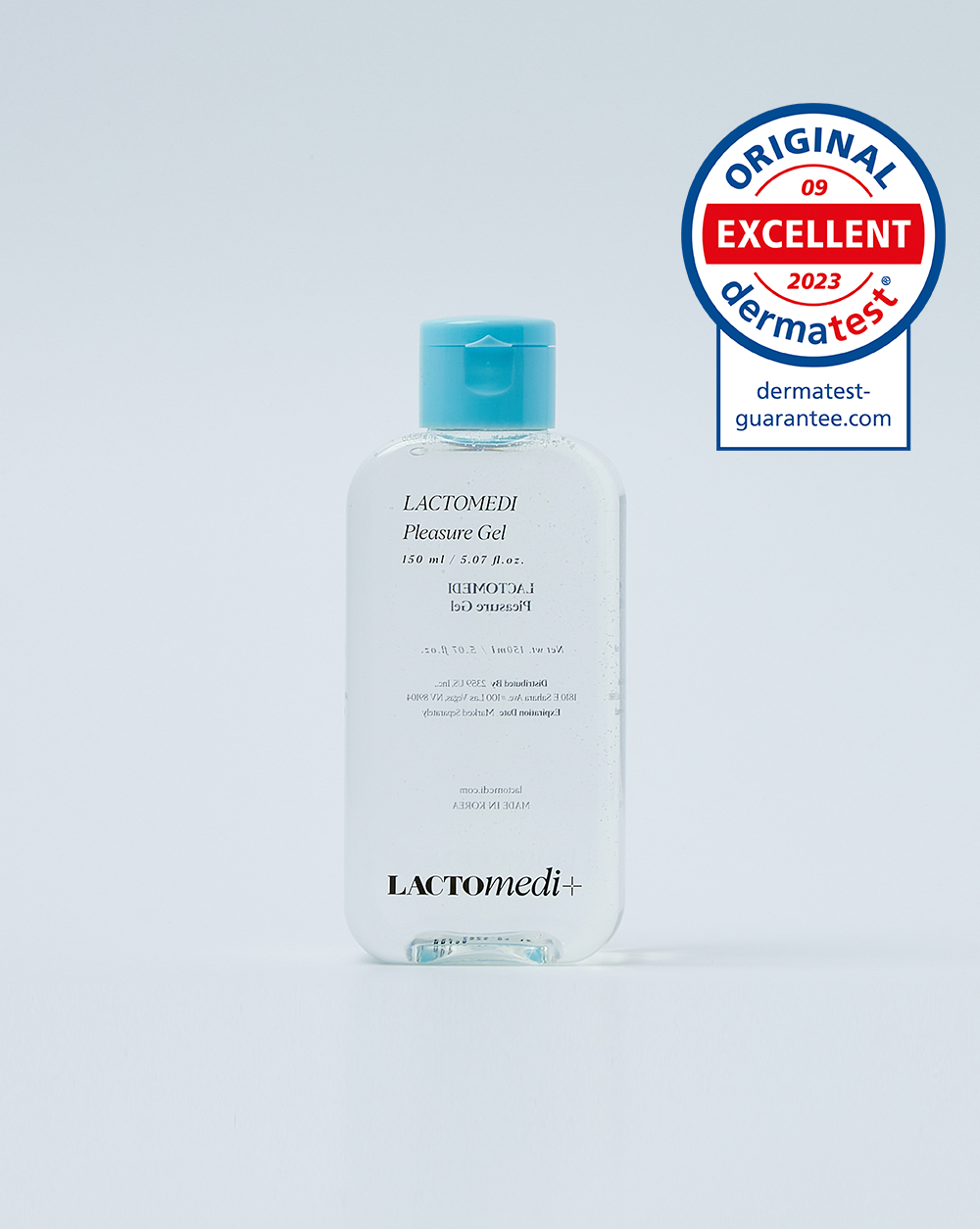 pleasure gel wtih dermatest guarantee mark